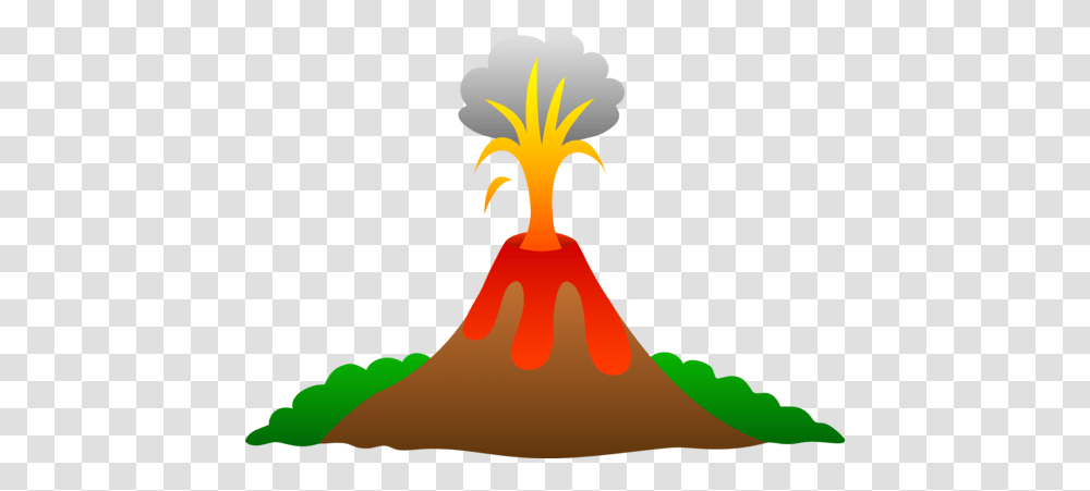 Volcano Clipart, Mountain, Outdoors, Nature, Eruption Transparent Png