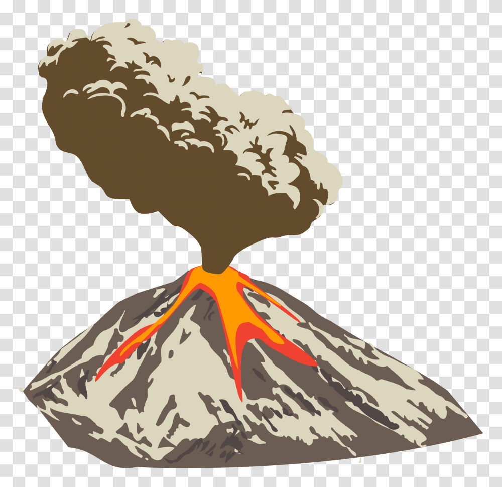 Volcano Clipart Nature, Mountain, Outdoors, Eruption, Lava Transparent Png