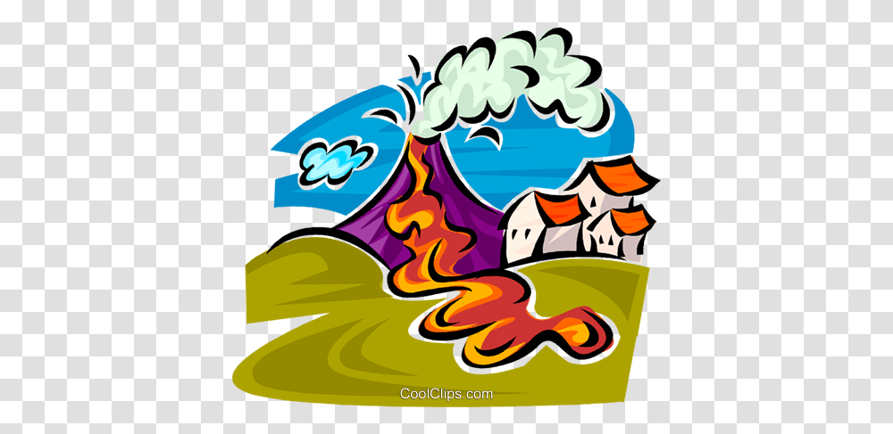 Volcano Erupting Royalty Free Vector Clip Art Illustration, Sea, Outdoors, Water Transparent Png
