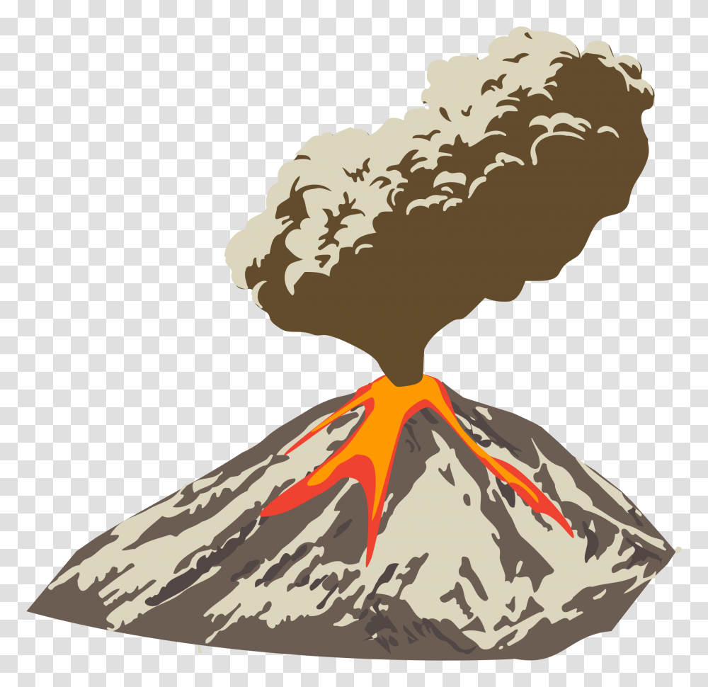 Volcano Free Background, Mountain, Outdoors, Nature, Eruption Transparent Png