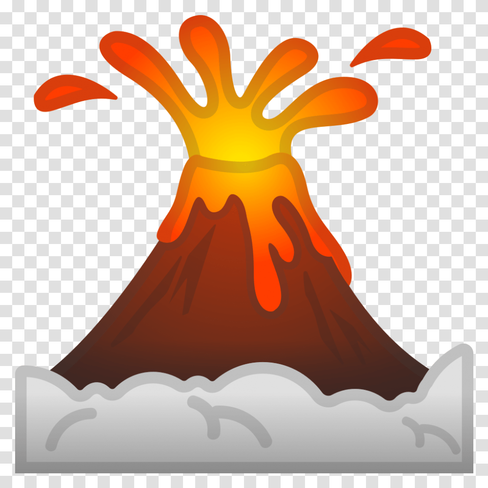 Volcano Icon Volcano Emoji, Mountain, Outdoors, Nature, Eruption Transparent Png