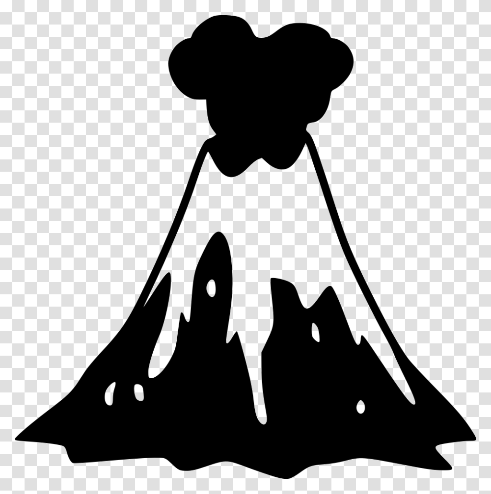 Volcano, Nature, Bow, Silhouette, Female Transparent Png