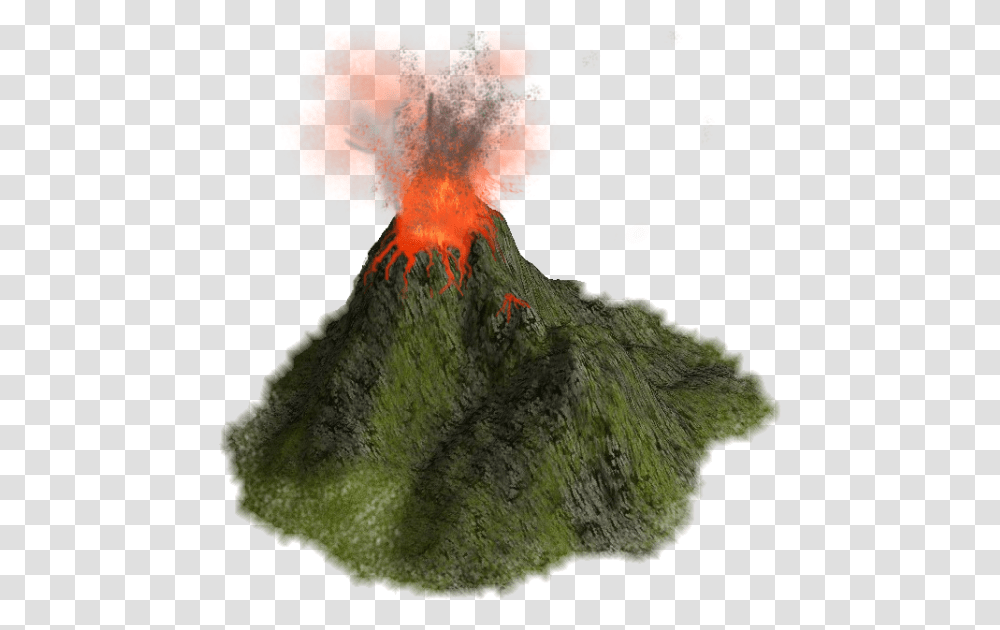Volcano Photo Background Volcano, Mountain, Outdoors, Nature, Eruption Transparent Png