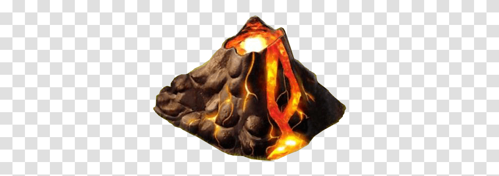 Volcano Vulcano, Bonfire, Flame, Ornament Transparent Png