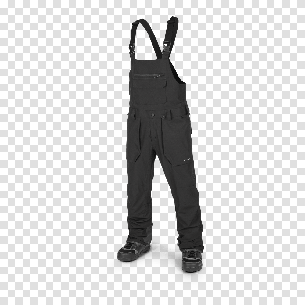 Volcom Roan Bib Overall Mens Snow Pant In Black, Pants, Apparel, Jeans Transparent Png