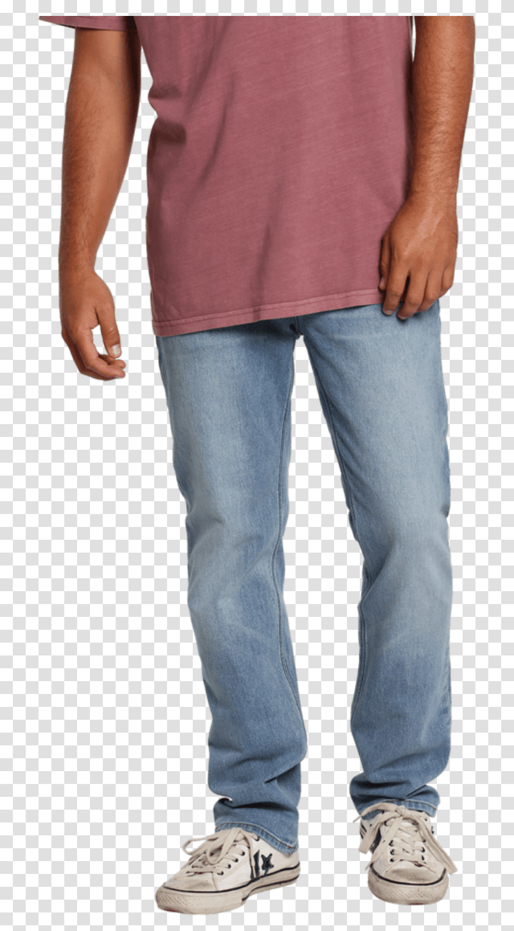 Volcom Solver Modern Fit Jeans Light Standing, Pants, Clothing, Apparel, Person Transparent Png