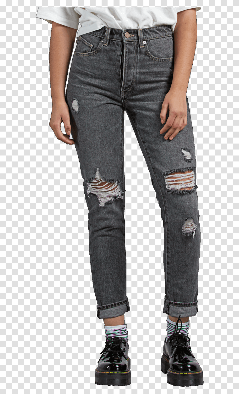 Volcom Super Stoned Skinny Jeans Black Destructo Volcom Super Stoned Skinny Jeans, Pants, Apparel, Denim Transparent Png