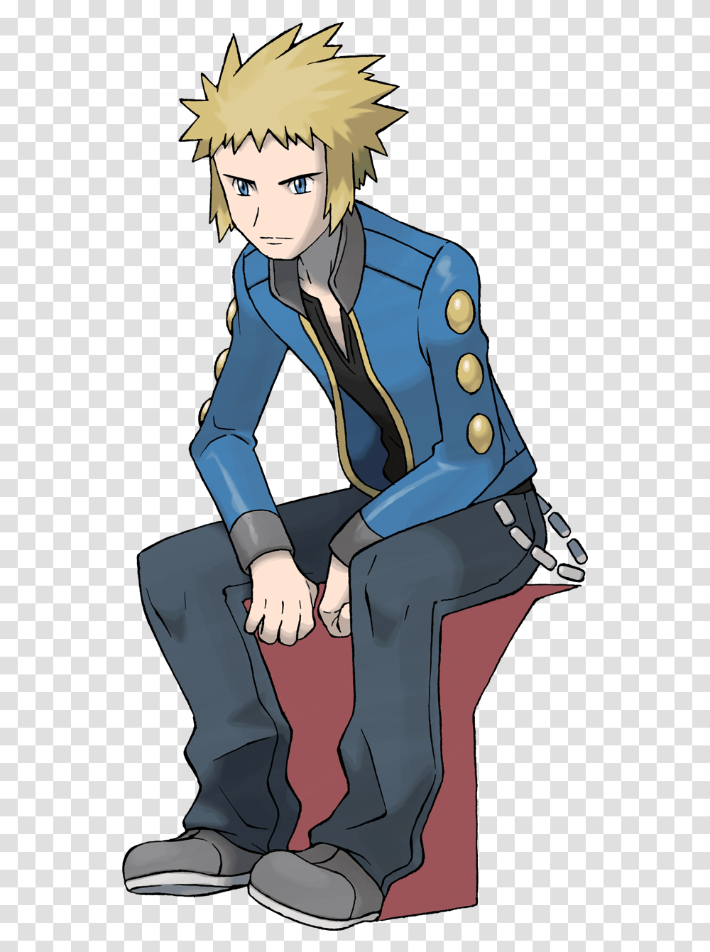 Volkner Male Pokemon Gym Leaders, Clothing, Person, Coat, Overcoat Transparent Png