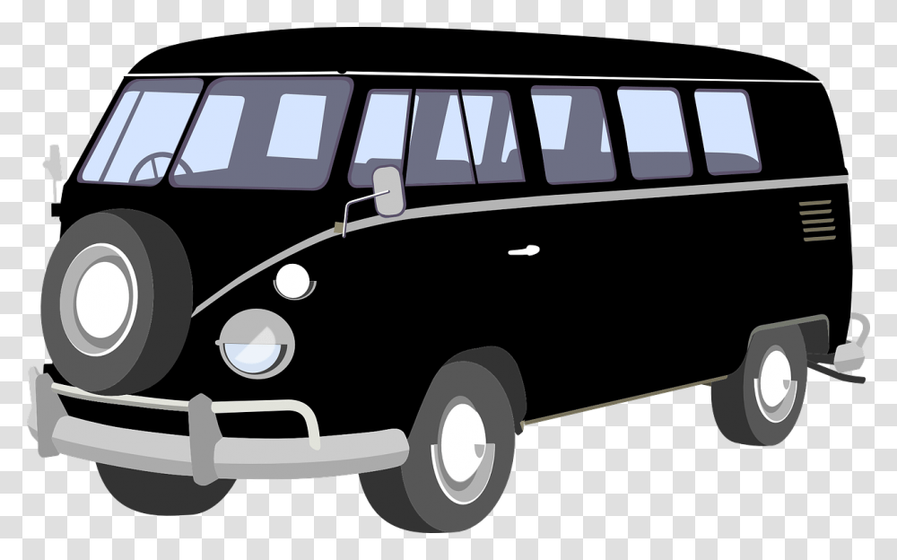 Volkswagen Bus Vector, Van, Vehicle, Transportation, Caravan Transparent Png