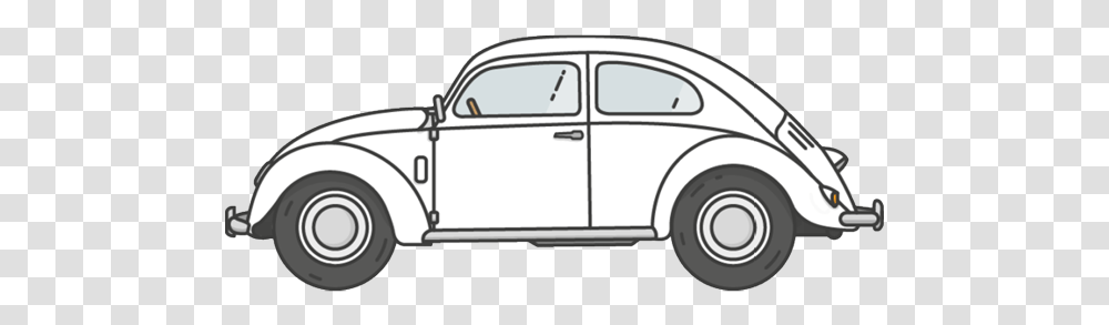 Volkswagen Clipart Black And White, Car, Vehicle, Transportation, Automobile Transparent Png