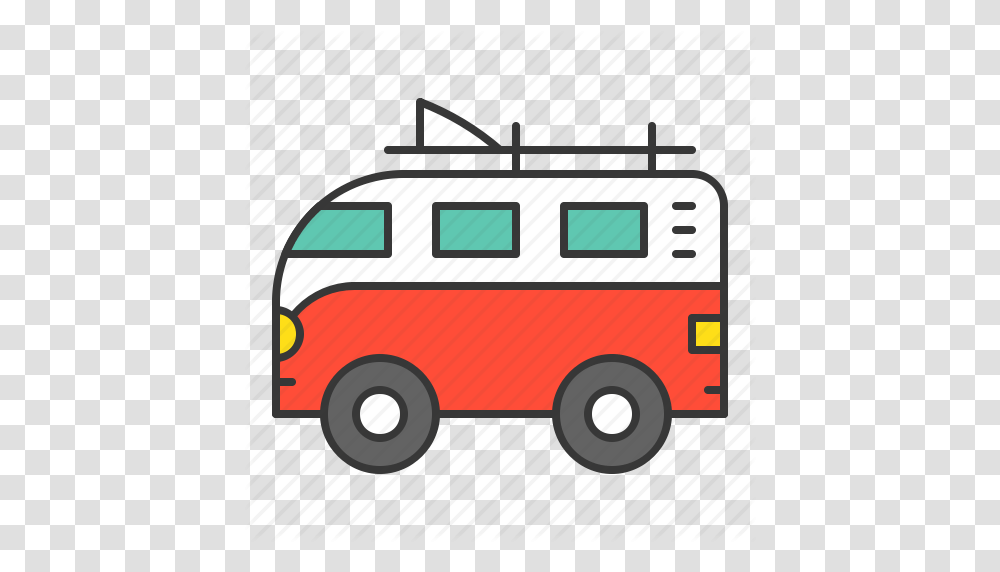 Volkswagen Clipart Surf Van, Vehicle, Transportation, Caravan, Bus Transparent Png
