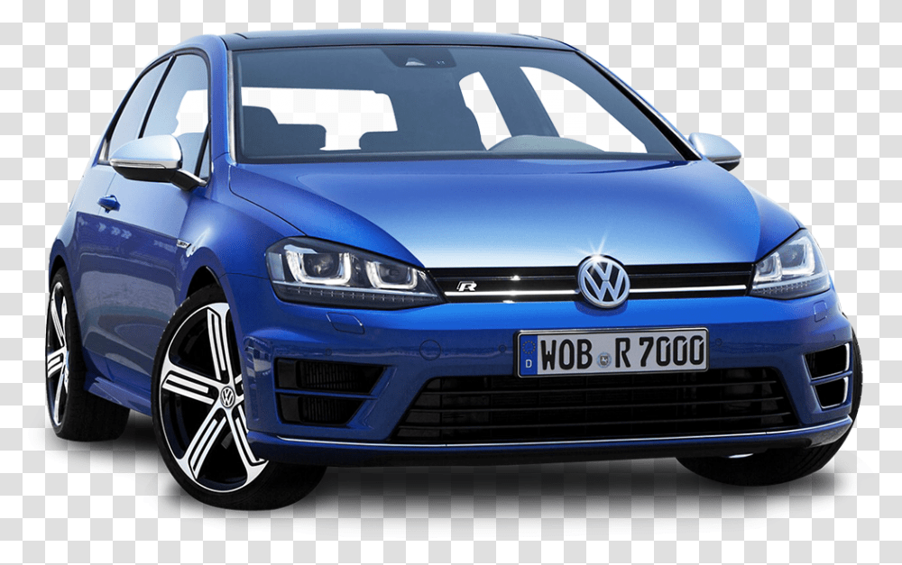 Volkswagen Golf Blue Car Vw Golf 7, Vehicle, Transportation, Sports Car, Coupe Transparent Png