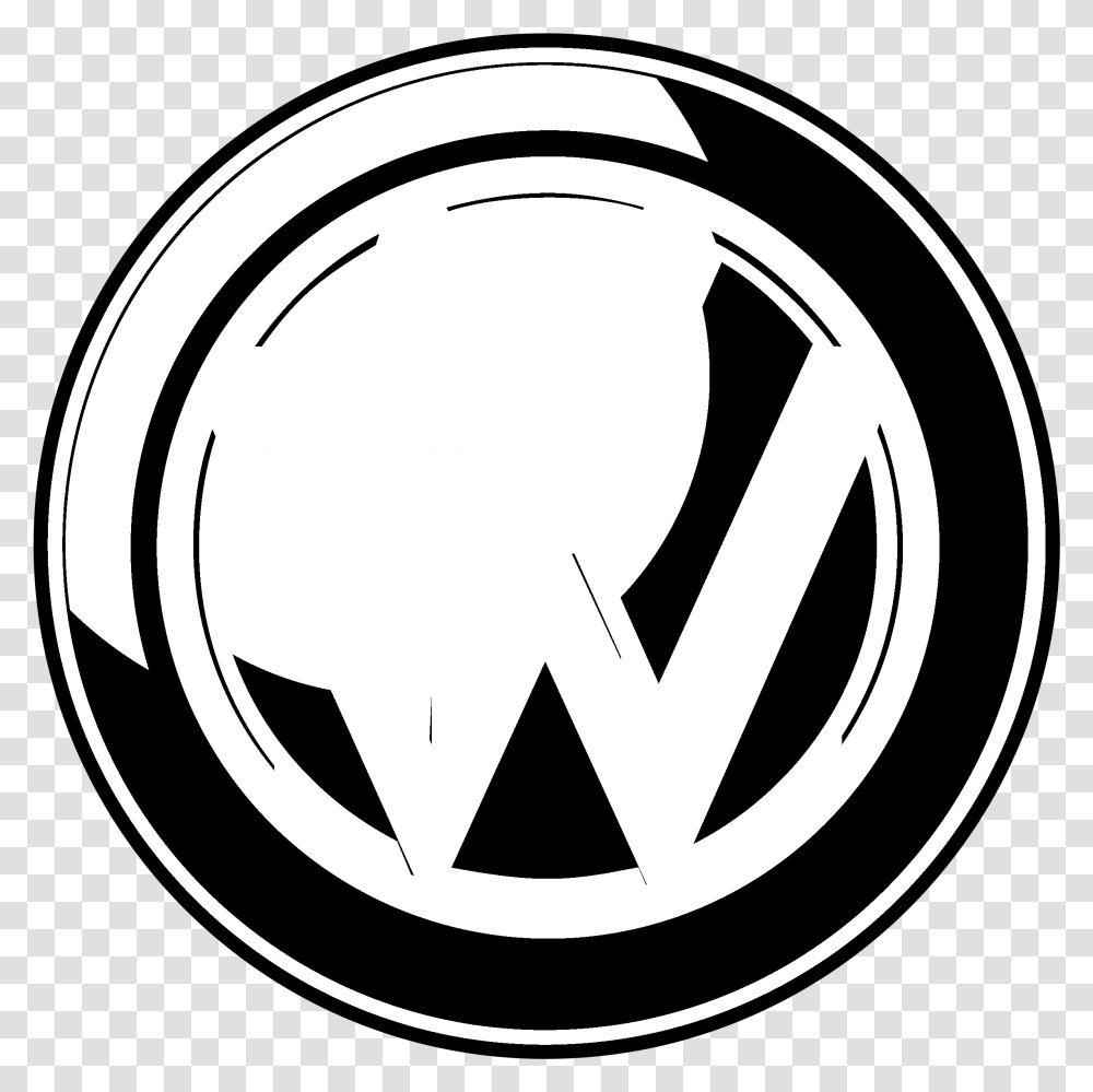 Volkswagen Logo Black And White Volkswagen Logos, Trademark, Star Symbol, Emblem Transparent Png