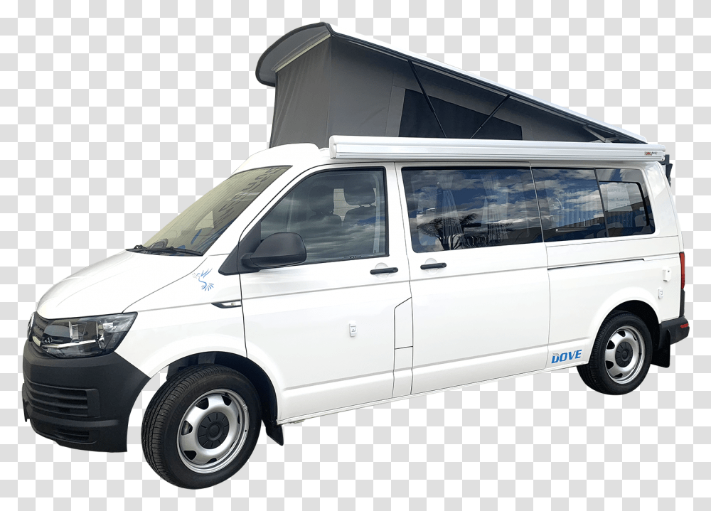Volkswagen Transporter Campervan New T6 Pop Top Tilt Compact Van, Vehicle, Transportation, Caravan, Moving Van Transparent Png