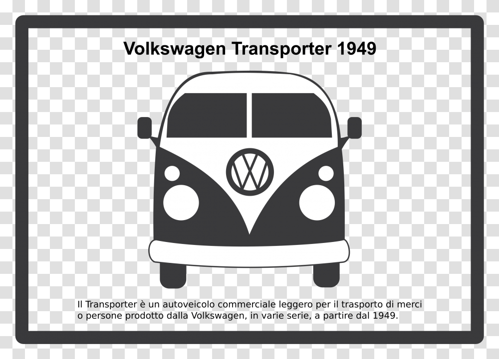 Volkswagen Van Vw Bus Logo, Vehicle, Transportation, Caravan, Stencil Transparent Png