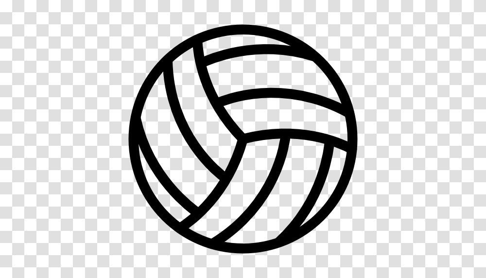 Volleyball Blue Outline Clip Art, Sphere, Grenade, Bomb, Weapon Transparent Png