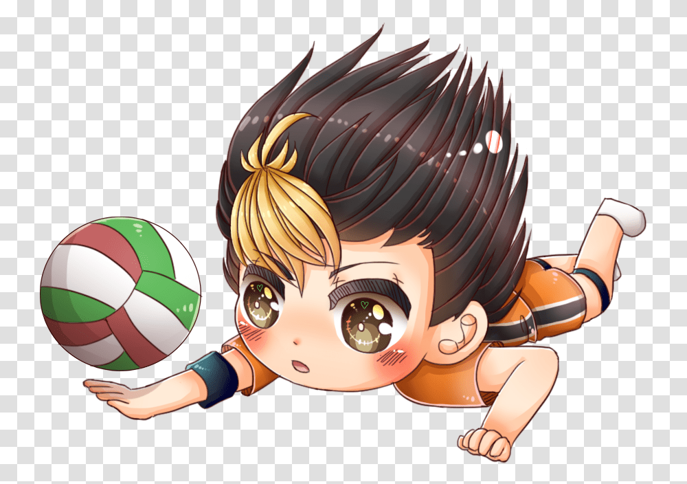 Volleyball Clip Haikyuu Chibi, Soccer Ball, Football, Team Sport, Person Transparent Png