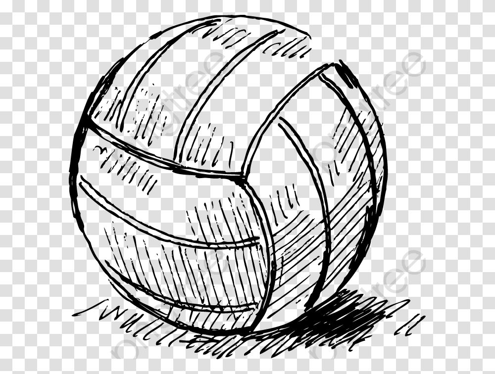 Volleyball Clipart Free Drawing Of Physical Education, Gray, World Of Warcraft Transparent Png