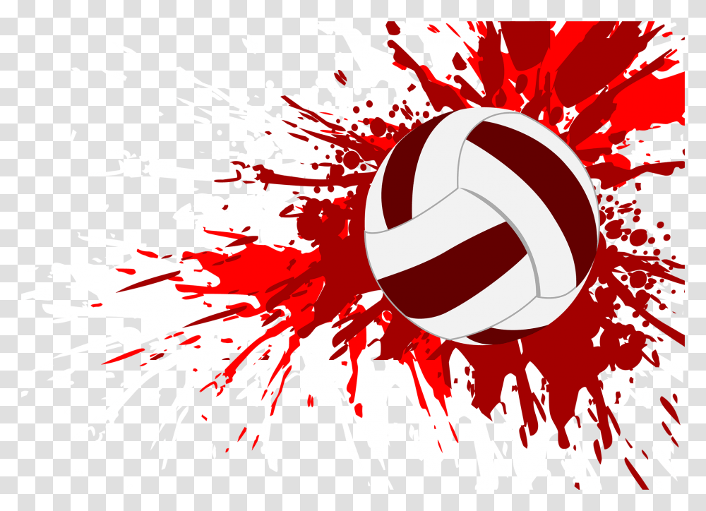 Volleyball Clipart Grunge Volleyball Background, Logo, Trademark Transparent Png