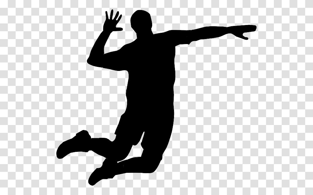 Volleyball Hit Volleyball Hit Images, Silhouette, Person, Human, Kneeling Transparent Png