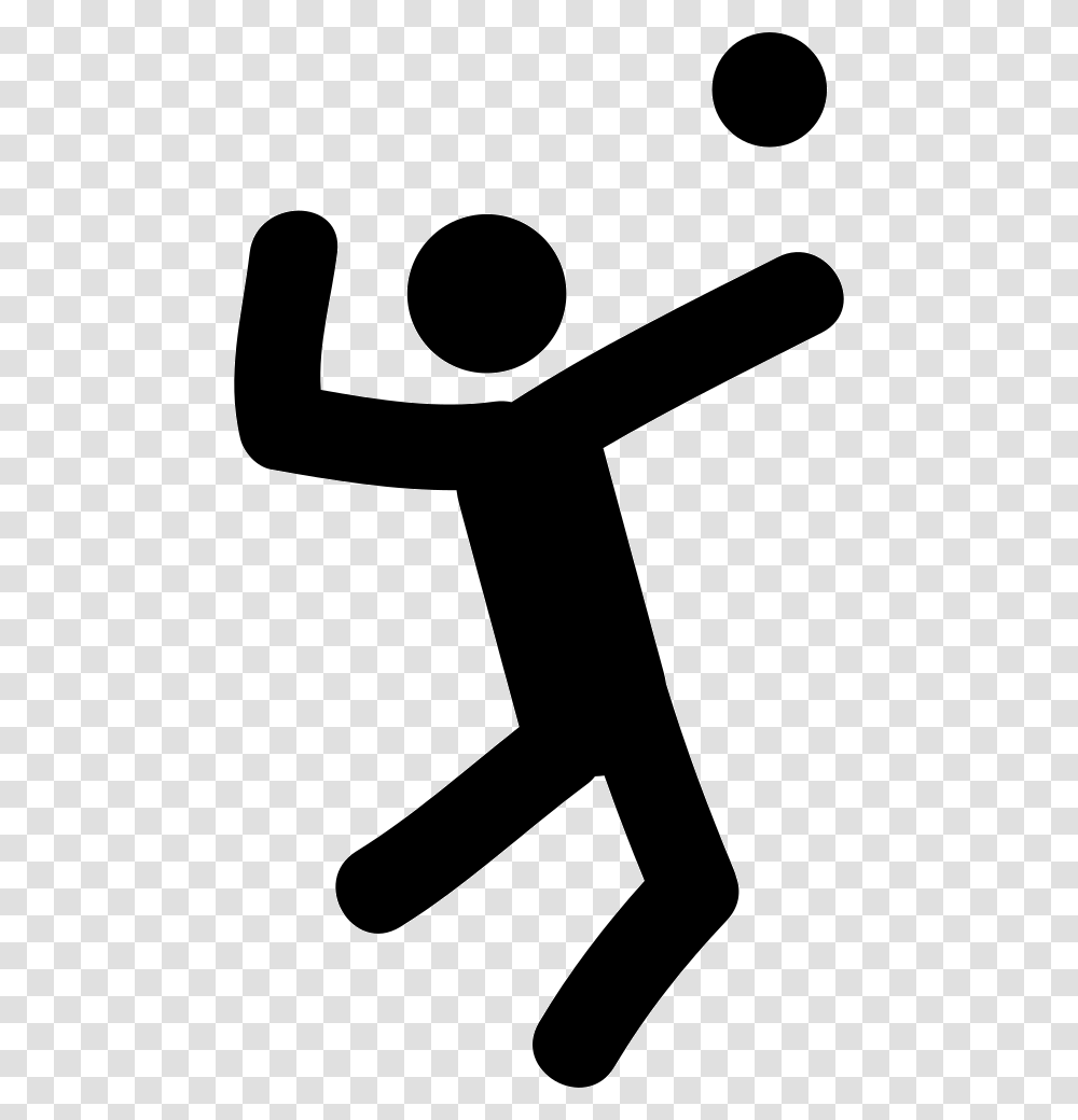 Volleyball Player Icon Free Download, Hammer, Tool, Stencil Transparent Png