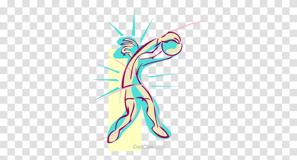 Volleyball Player Royalty Free Vector Clip Art Illustration, Modern Art, Leisure Activities, Pole Vault Transparent Png