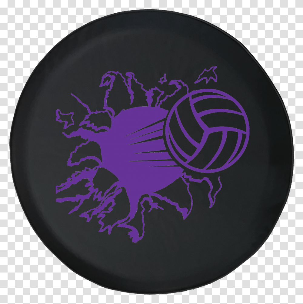 Volleyball Silhouette Volleyball Ripping Through For Basketball, Frisbee, Toy, Symbol, Logo Transparent Png
