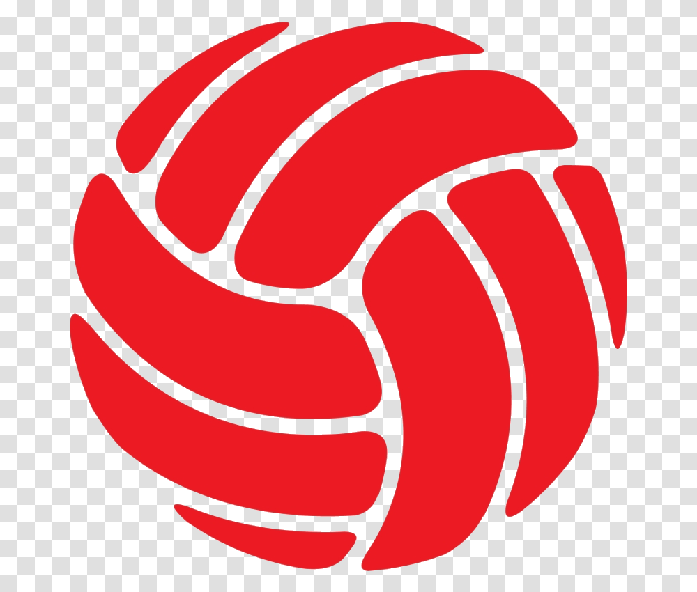 Volleyball Volleyball Red Rgb Ymca Clipart Red And White Volleyball Clipart, Dynamite, Weapon, Plant, Pumpkin Transparent Png