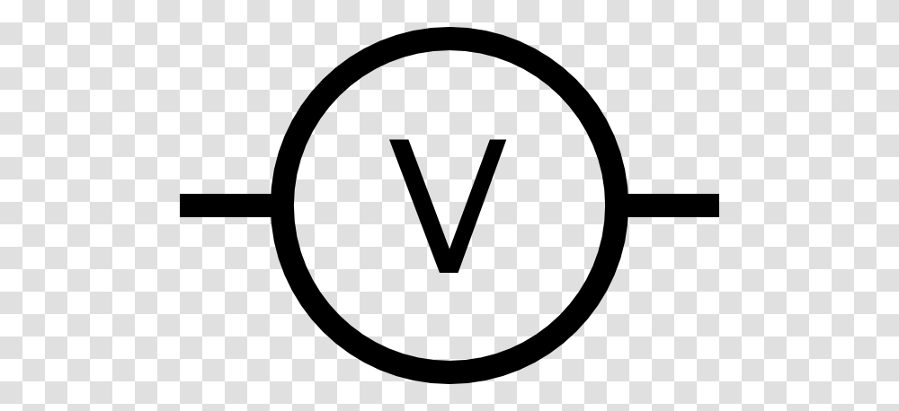 Volt Meter Symbol Clip Art Free Vector, Sign, Road Sign, Logo, Trademark Transparent Png
