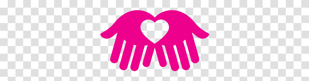 Volunteer Haskd Help Pink, Hand, Heart Transparent Png