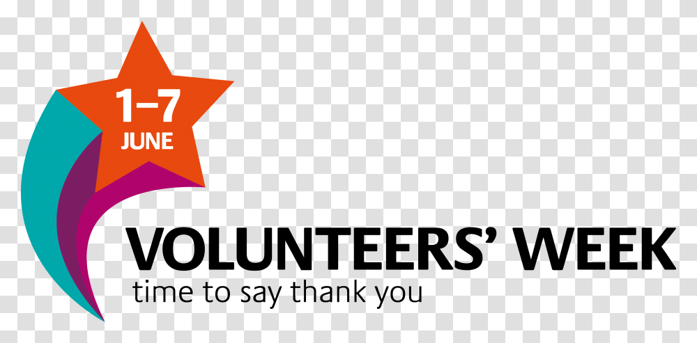 Volunteers Week Logo 2019, Star Symbol, Trademark Transparent Png