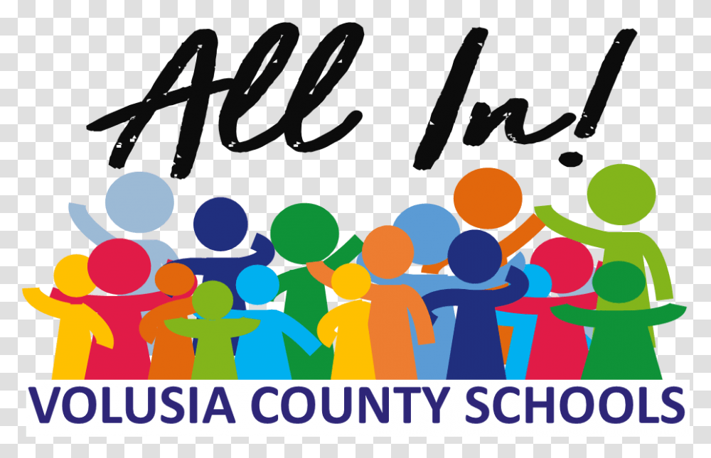 Volusia County Schools All, Crowd, Word, Advertisement Transparent Png
