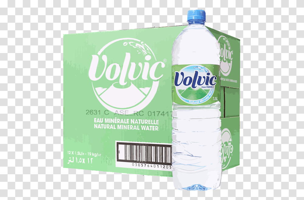 Volvic Water Bottle, Beverage, Drink, Soda, Mineral Water Transparent Png