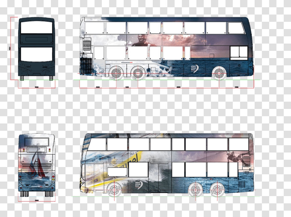 Volvo Bus, Collage, Poster, Advertisement, Vehicle Transparent Png