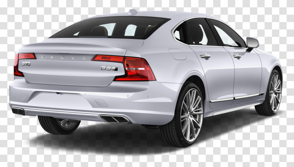 Volvo S90 Company Car Side Rear View Back Of A Car, Sedan, Vehicle, Transportation, Automobile Transparent Png