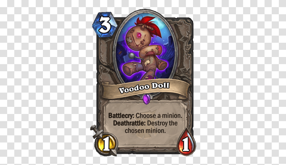 Voodoo Doll 3 1 Charge Hearthstone, Person, Slot, Gambling, Game Transparent Png