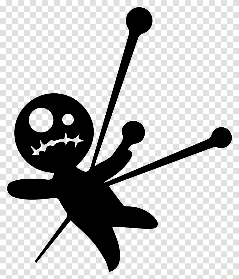 Voodoo Doll Voodoo Doll Black And White, Gray, World Of Warcraft Transparent Png