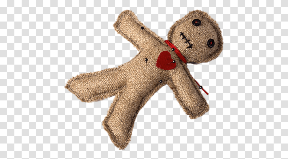 Voodoo Doll With Red Heart Voodoo Doll Background, Toy Transparent Png