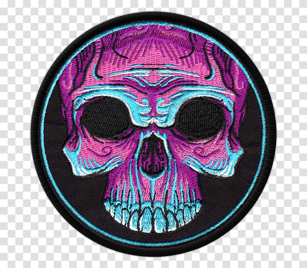 Voodoo Skull Patch Skull, Purple, Light, Sphere Transparent Png