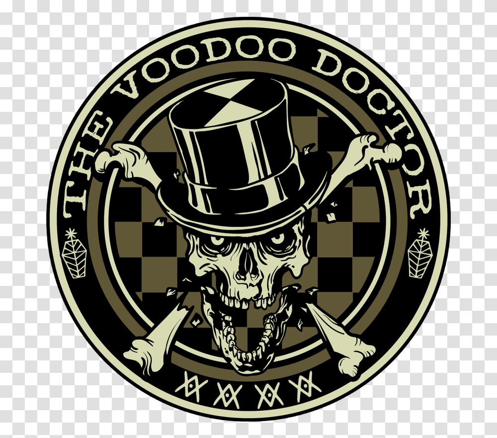 Voodoo Skull Top Hat, Emblem, Logo, Trademark Transparent Png