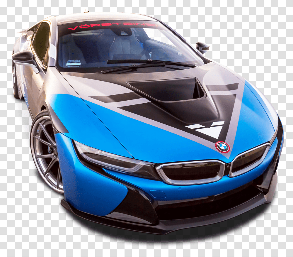 Vorsteiner Bmw I8 Vr E Blue Car Bmw, Vehicle, Transportation, Sports Car, Wheel Transparent Png