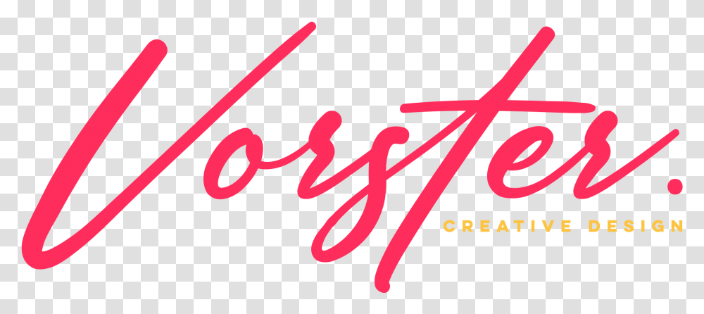 Vorster Logo Pink Calligraphy, Dynamite, Bomb, Weapon Transparent Png