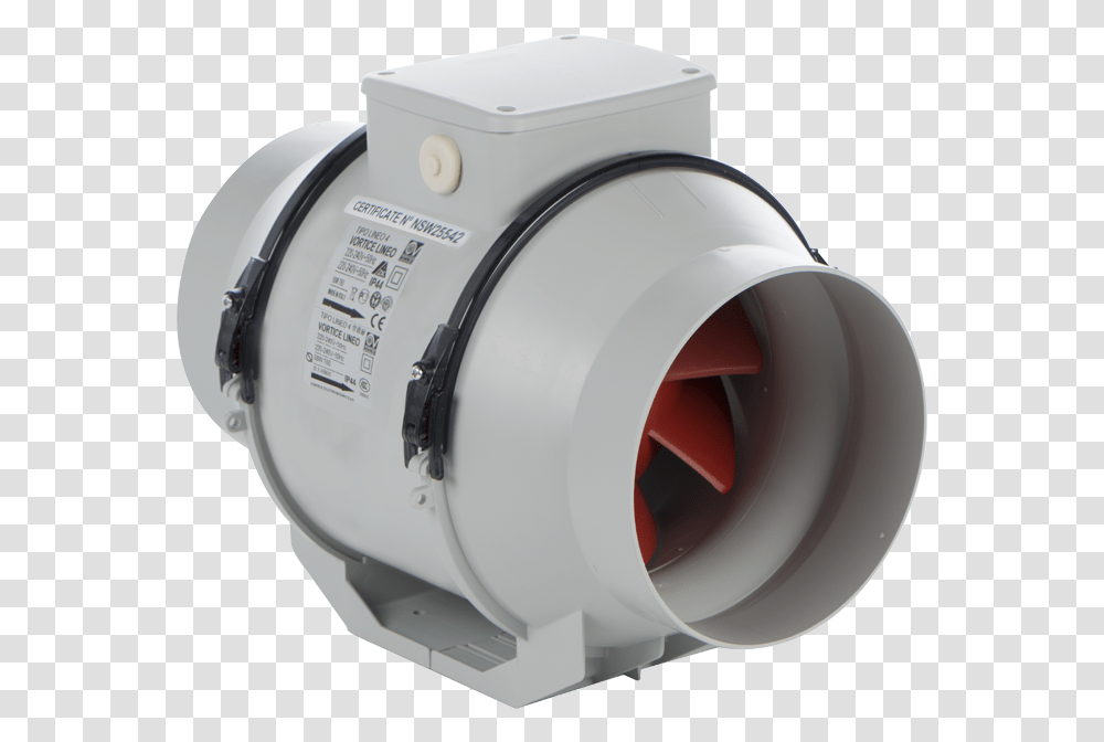 Vortice Lineo 250 Q T V0 Vortice Inline Extractor Fan, Machine, Motor, Tape, Electrical Device Transparent Png