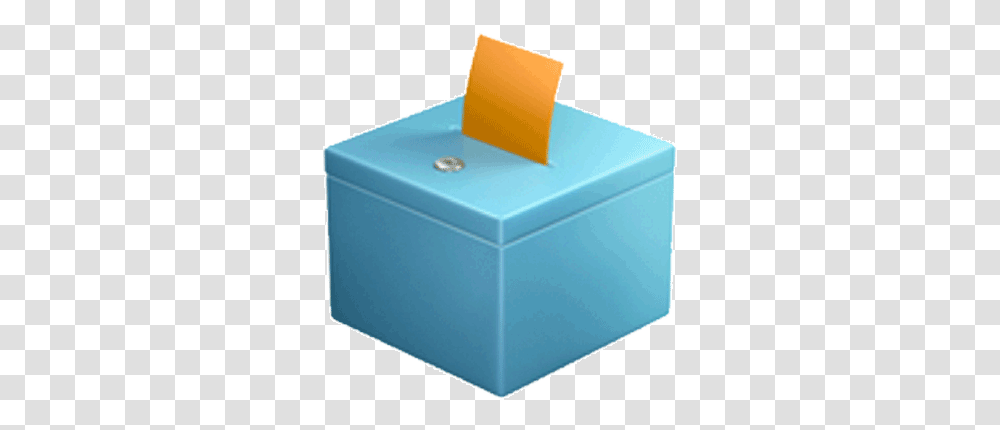 Vote Box Emoji, Furniture, Plastic, Carton, Cardboard Transparent Png
