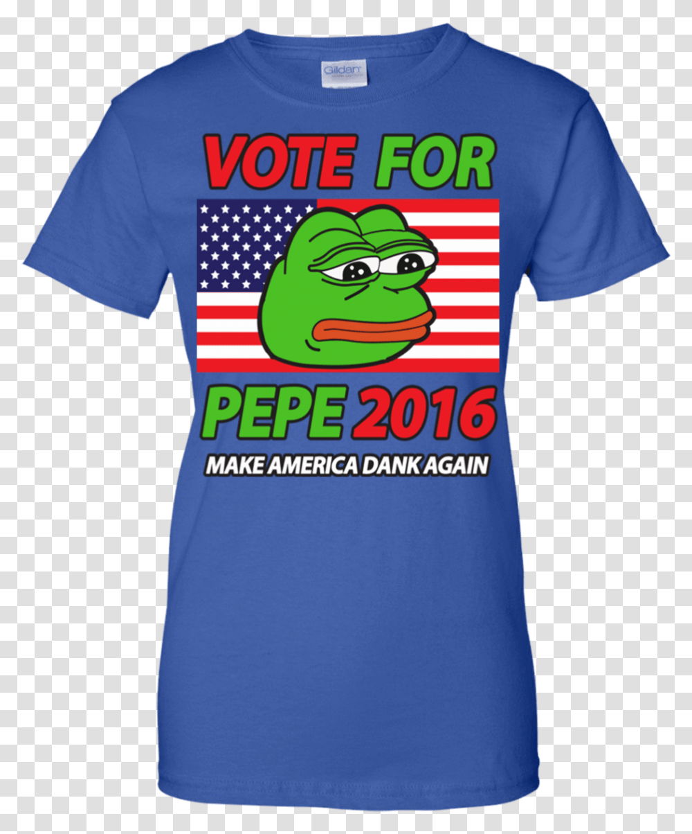 Vote Pepe Sad Frog Meme T Shirt, Apparel, T-Shirt Transparent Png