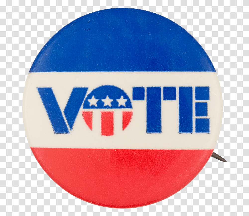Vote Red White And Blue Badge, Logo, Trademark Transparent Png