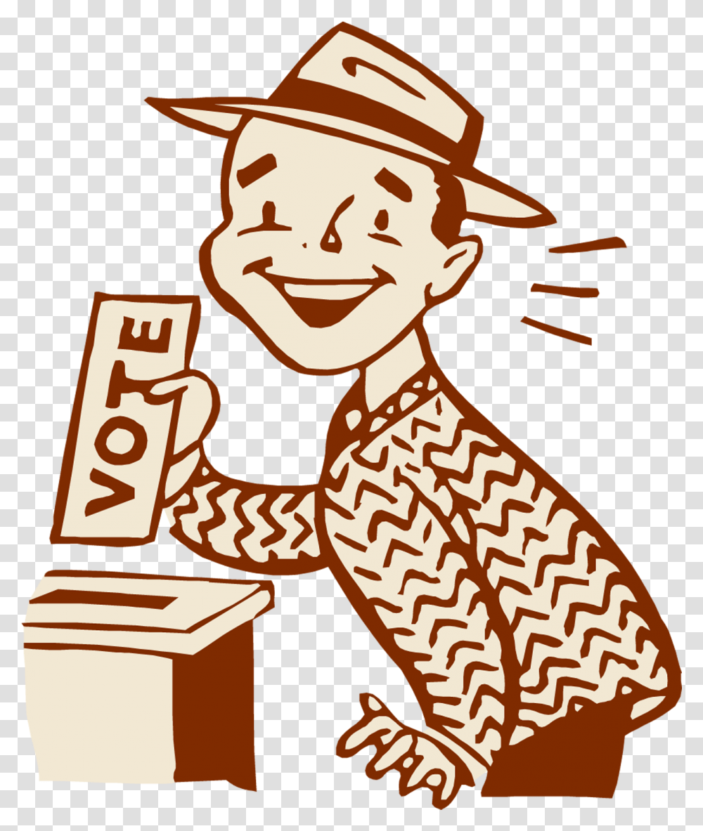 Voting Character Clipart People Voting, Person, Human, Hat Transparent Png