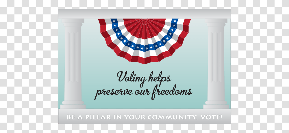 Voting Helps Preserve Our Freedoms Banner Vector Graphics Map, Flag, Poster, Advertisement Transparent Png