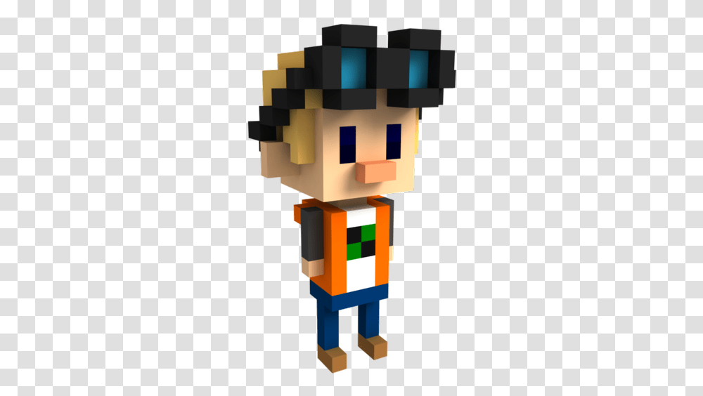 Voxel Character, Toy, Minecraft Transparent Png