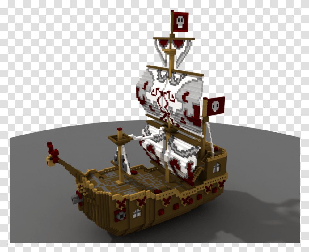 Voxel Pirate Ship, Toy, Robot, Tabletop, Furniture Transparent Png